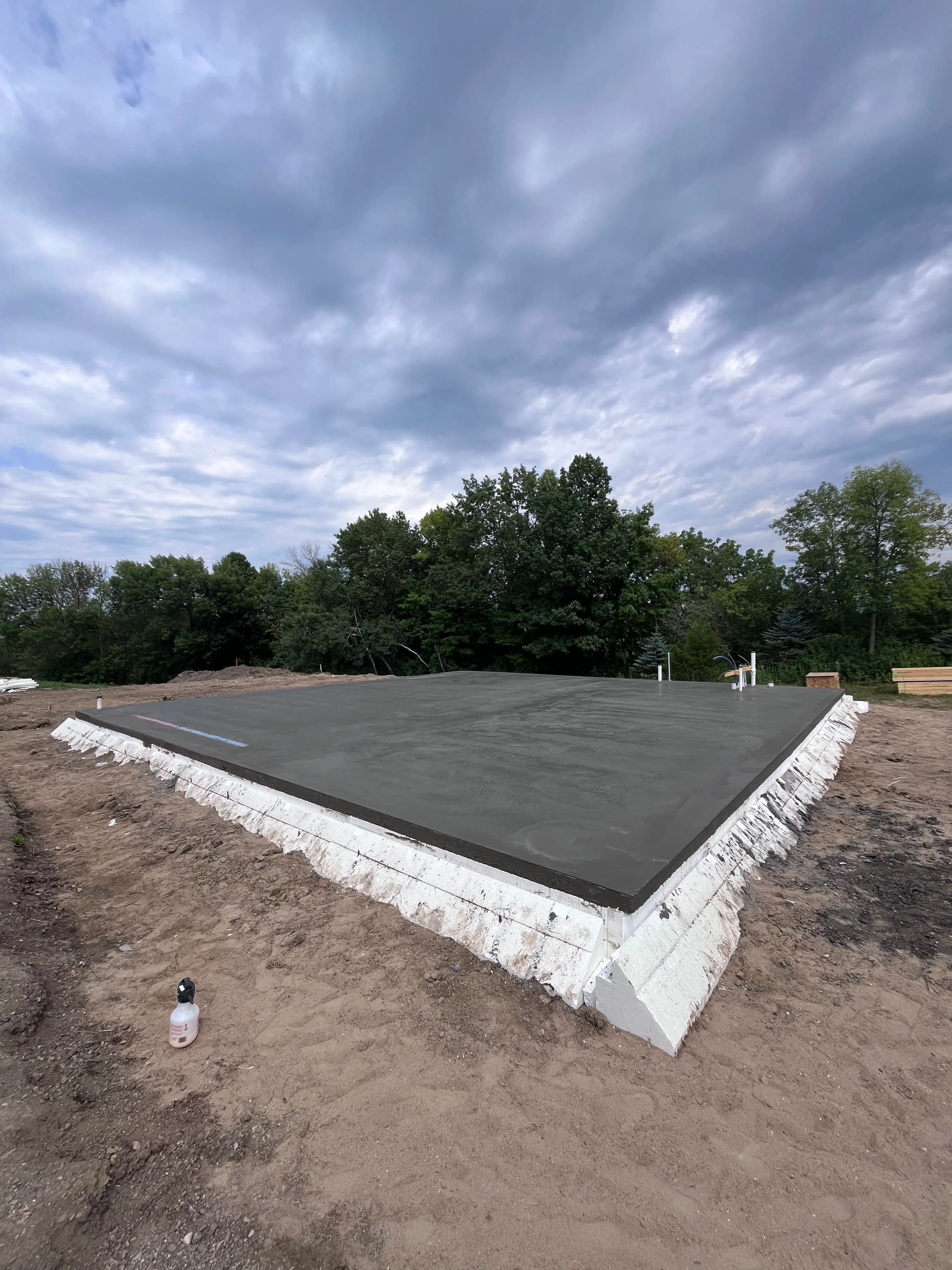 Project 40x40 Insulated Garage Pad Built for In-Floor Heat image