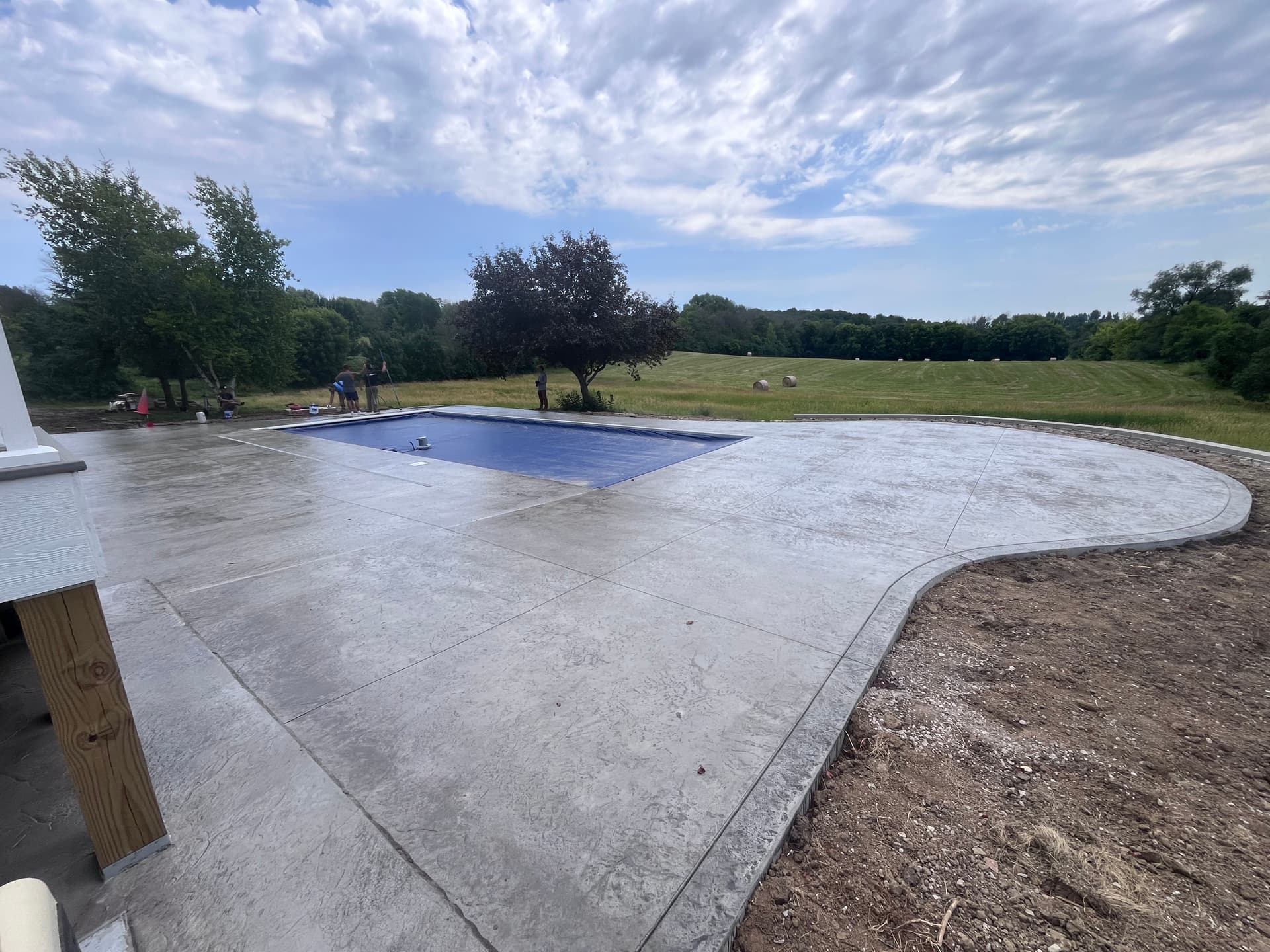 Gallery photos for Seamless Concrete Pool Deck in Loretto MN: Image #2