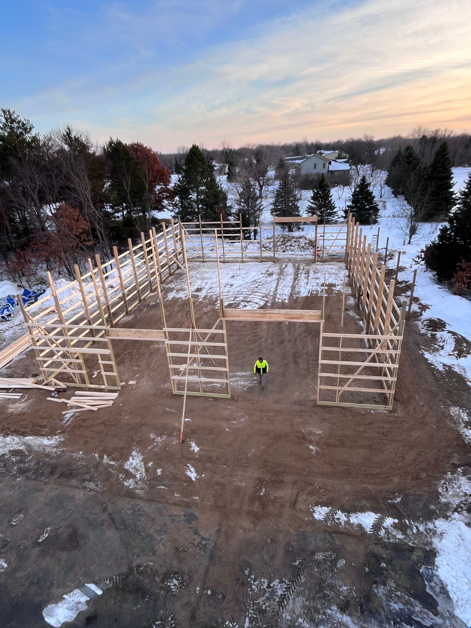 Gallery photos for Post Frame Building Taking Shape: Image #5