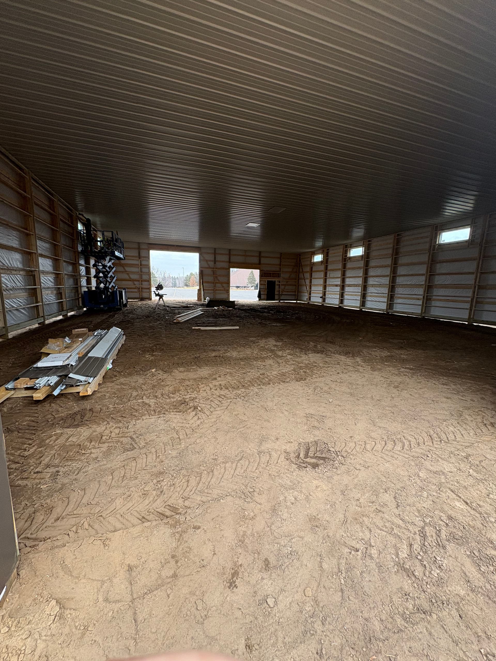 Gallery photos for Post Frame Building Taking Shape: Image #2