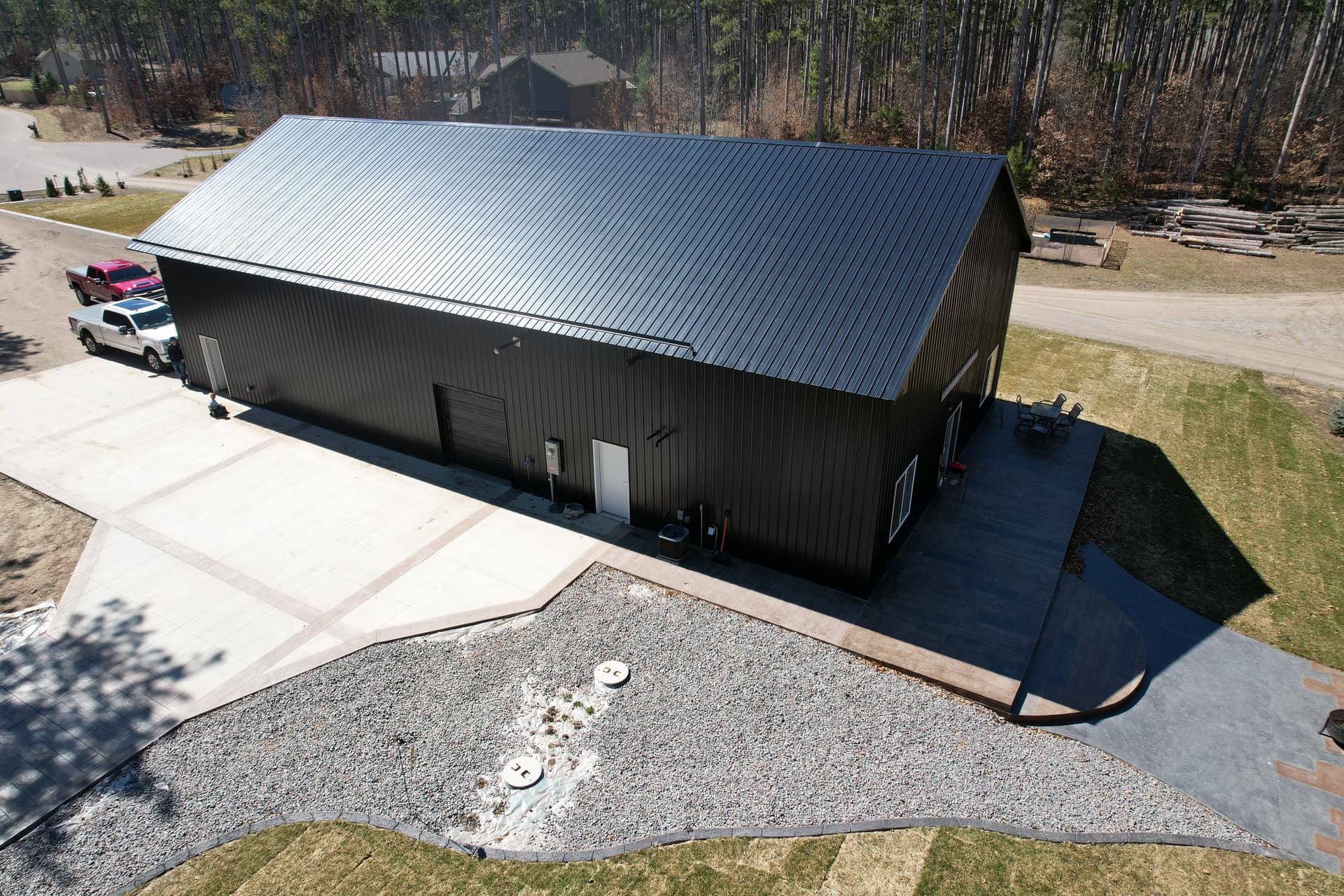 Gallery photos for Barndominium Build with Stamped Concrete in Cambridge Minnesota: Image #1